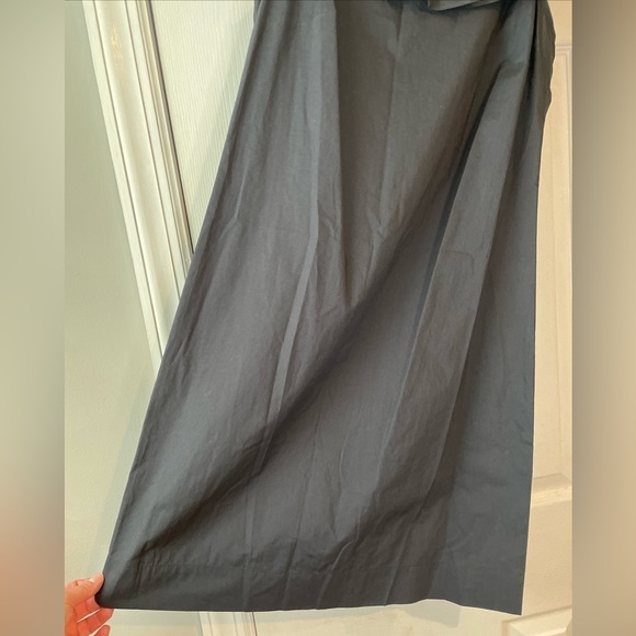 J.Crew Ruffle Neck Black‎ Shift Dress 100% Cotton Size 00 - Picture 4 of 15